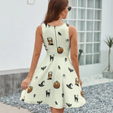 V-Neck Sleeveless Dress (NZ022)  Frocks