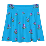All Over Print Skater Skirt longuette