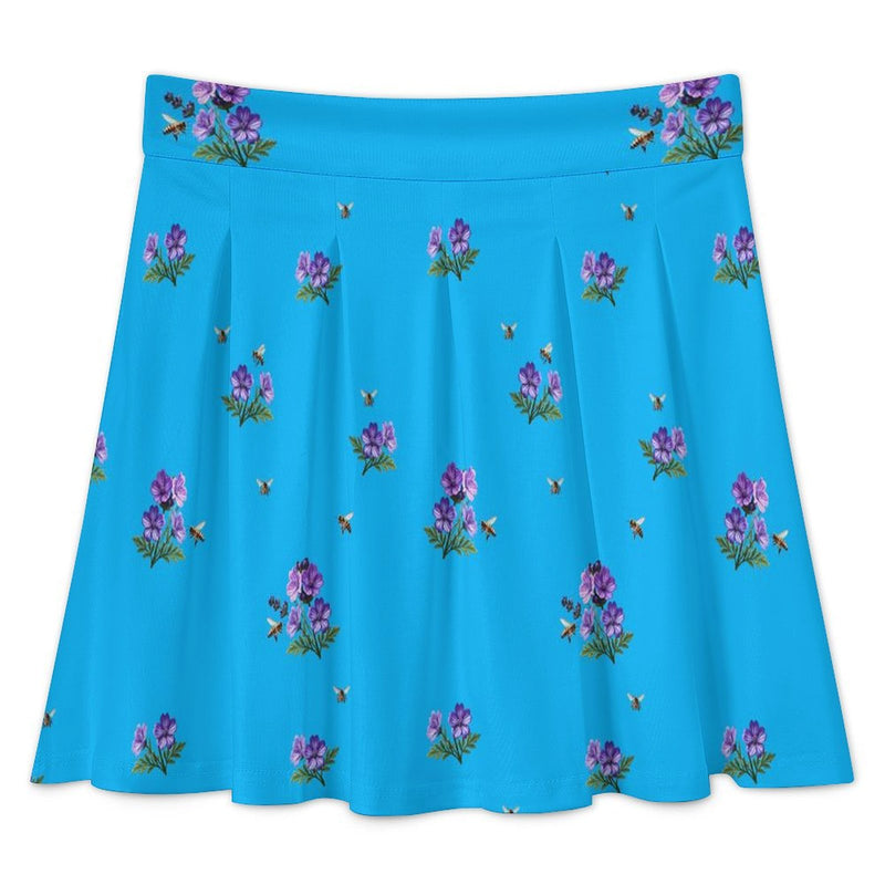 All Over Print Skater Skirt longuette
