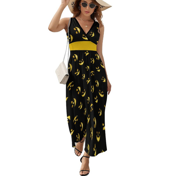 Sleeveless Long Dress (NZ028) Sleeveless dress