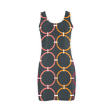 colored rings print 6BC Medea Vest Dress (Model D06)