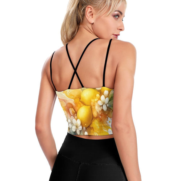 Yoga Top with Bra Pad Yoga Top