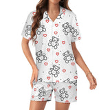 Women&#039;s Silk Satin Pajama Set Silk pajama set