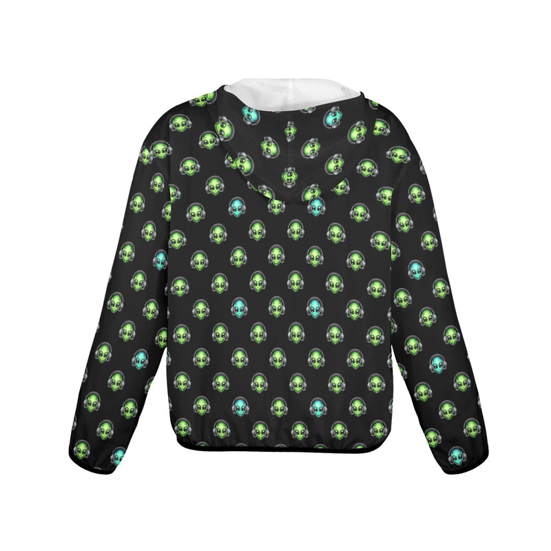 alien listener 2 Women's Lightweight Sun Protection Hoodie (Model H62)