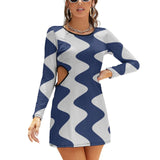 Hollow Slim-Fit Dress Slim dress with hollow waist