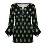 Women&#039;s Ruffled Petal Sleeve Top Women's ruffled petal sleeve top