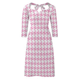 Houndstooth Women's Sweetheart Dress