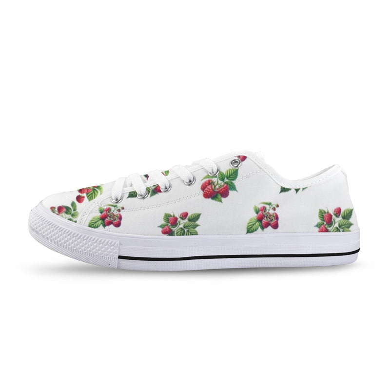 raspberry print sneakers Seattle Low Top Men's Shoes (Model 1013-6)