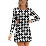 Hollow Slim-Fit Dress Slim dress with hollow waist