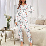 One-Piece Zip-Up Hooded Loungewear Pajamas