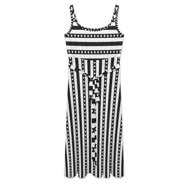 Sleeveless dress Tie Waist Sleeveless Dress