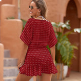 Polka Dot Women's Cover Up Dress