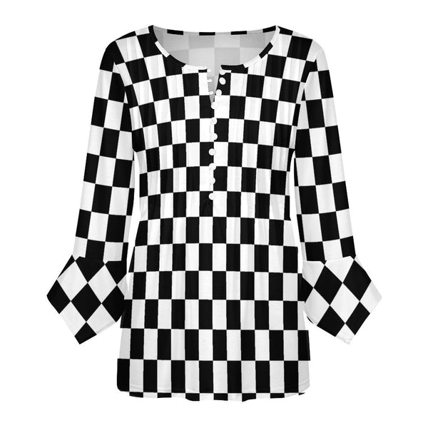 Women&#039;s Ruffled Petal Sleeve Top Women's ruffled petal sleeve top