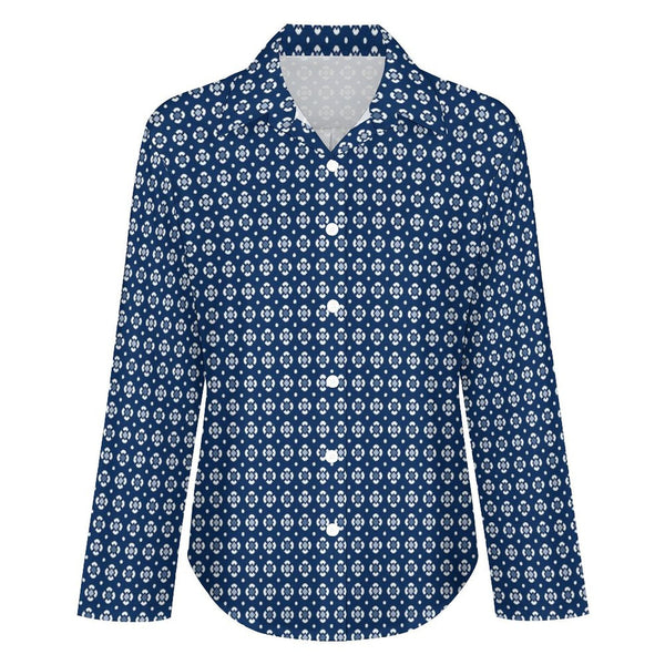 Peacefully Posh Long Sleeve Cropped hem Blouse