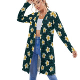 Women's Mid-Length Cardigan (NZ060) Medium length cardigan