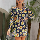 Hollow Slim-Fit Dress Slim dress with hollow waist