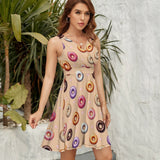 V-Neck Sleeveless Dress (NZ022)  Frocks