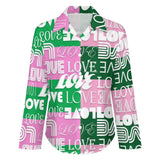 Cropped hem shirt Long Sleeve Blouse (B648)