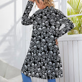 Women's Mid-Length Cardigan (NZ060) Medium length cardigan