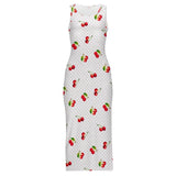 Sleeveless Bodycon Side Slit Long Dress Split cheongsam