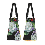 floral garden colorful print 4A PU Leather Handbag-Small (Model 1747)