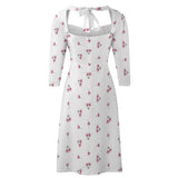Floral Sweetheart Dress Flare dress