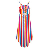 Women&#039;s High-Low Spaghetti Strap Dress Tailcoat skirt