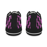 pi symbol print Seattle Low Top Women's Shoes (Model 1013-6)