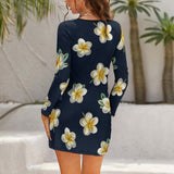 Hollow Slim-Fit Dress Slim dress with hollow waist