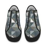 xmas split tone patchwork print Seattle Low Top Women's Shoes (Model 1013-6)