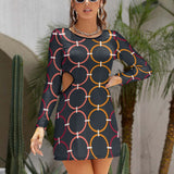 Hollow Slim-Fit Dress Slim dress with hollow waist