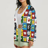 boot smiley alien 2 print Women's Lightweight Sun Protection Hoodie (Model H62)