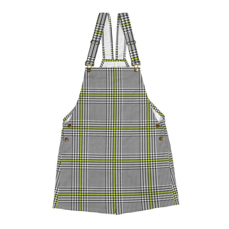 5hounds tooth mini print copy Unisex Shorts Suspender Jumpsuit (Model L78)