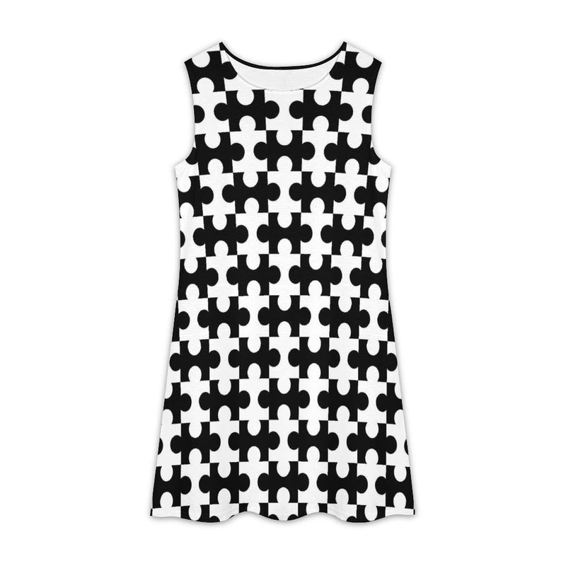 All Over Print Sleeveless Dress Sleeveless dress
