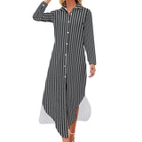 Button-Up Long Sleeve Shirt Dress Long sleeved shirt dress
