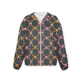 colored rings print 6BC Women's Lightweight Sun Protection Hoodie (Model H62)