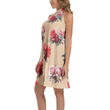 Tie Back Halter Neck Flared Dress