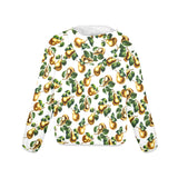 golden pear print 2 Women's Lightweight Sun Protection Hoodie (Model H62)