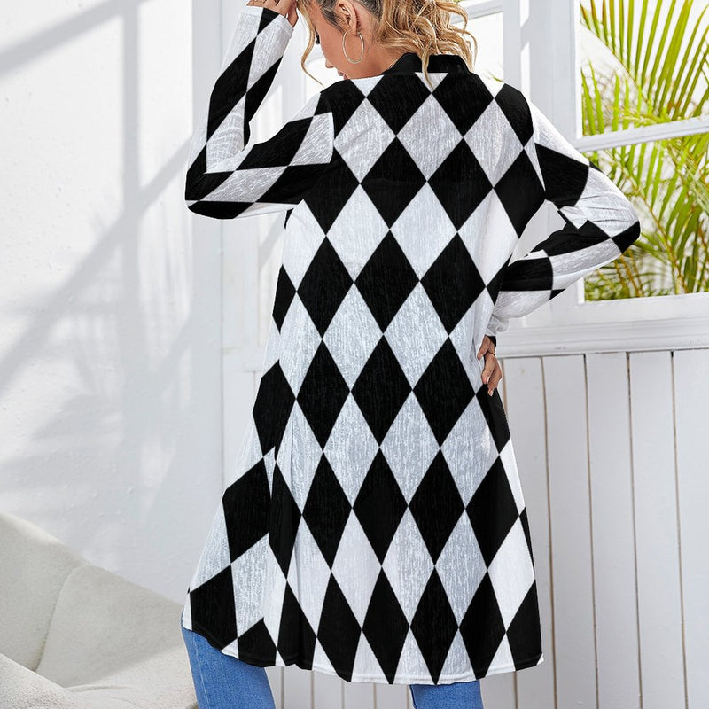 Medium length cardigan Women's Mid-Length Cardigan (NZ060)
