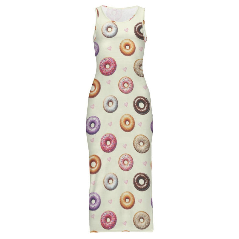 Sleeveless Bodycon Side Slit Long Dress Split cheongsam