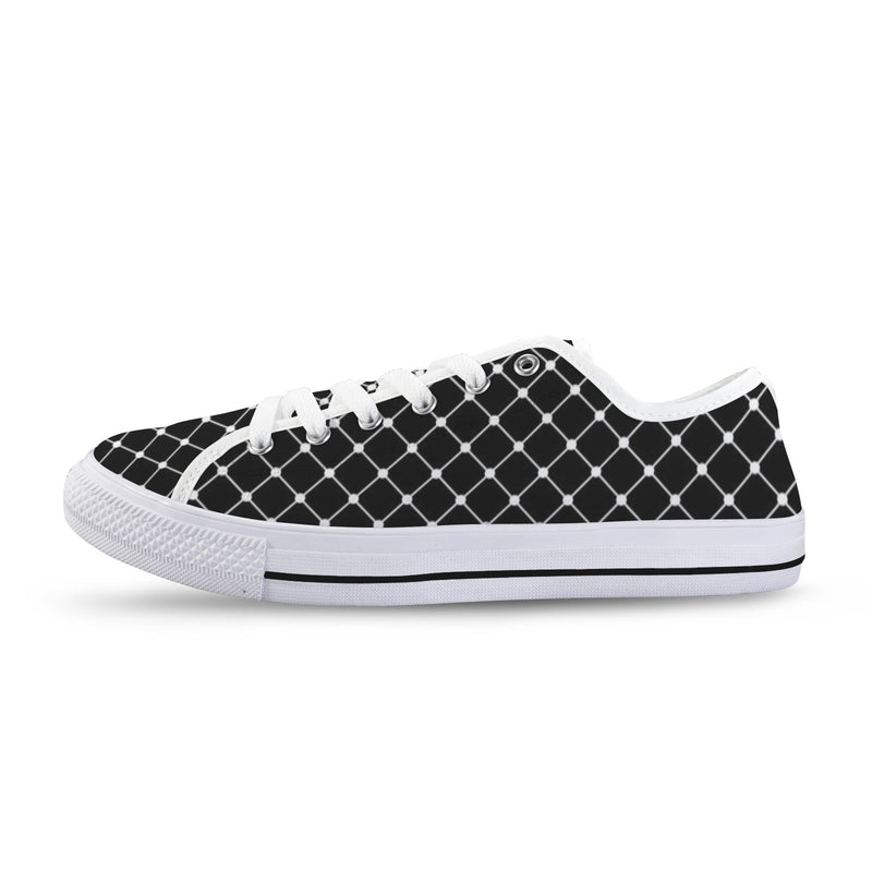 net zero print Seattle Low Top Women's Shoes (Model 1013-6)