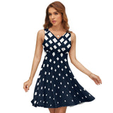 V-Neck Sleeveless Dress (NZ022)  Frocks