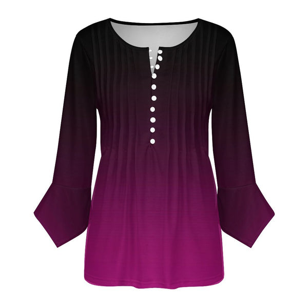 Women&#039;s Ruffled Petal Sleeve Top Women's ruffled petal sleeve top