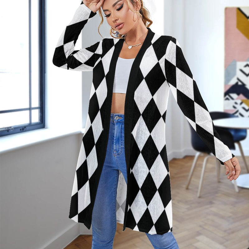 Medium length cardigan Women's Mid-Length Cardigan (NZ060)