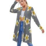 Women's Mid-Length Cardigan (NZ060) Medium length cardigan