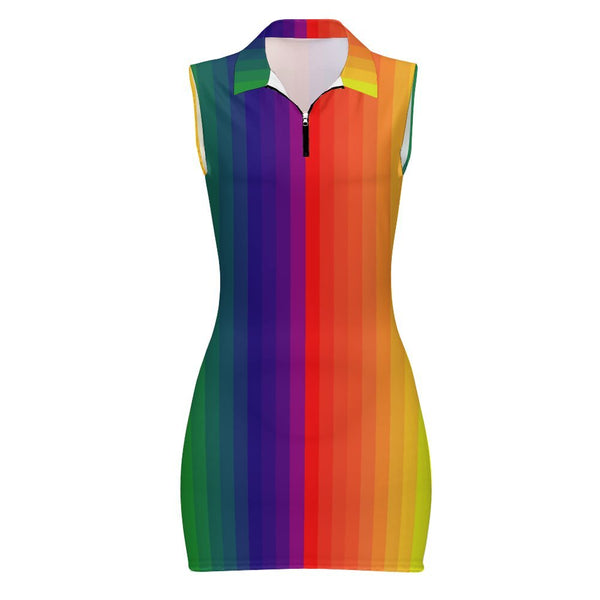 Polo Sleeveless Zip Up  Dress Sleeveless Polo shirt