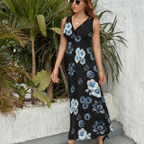 Sleeveless dress Sleeveless Long Dress (NZ028)