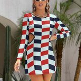 Hollow Slim-Fit Dress Slim dress with hollow waist