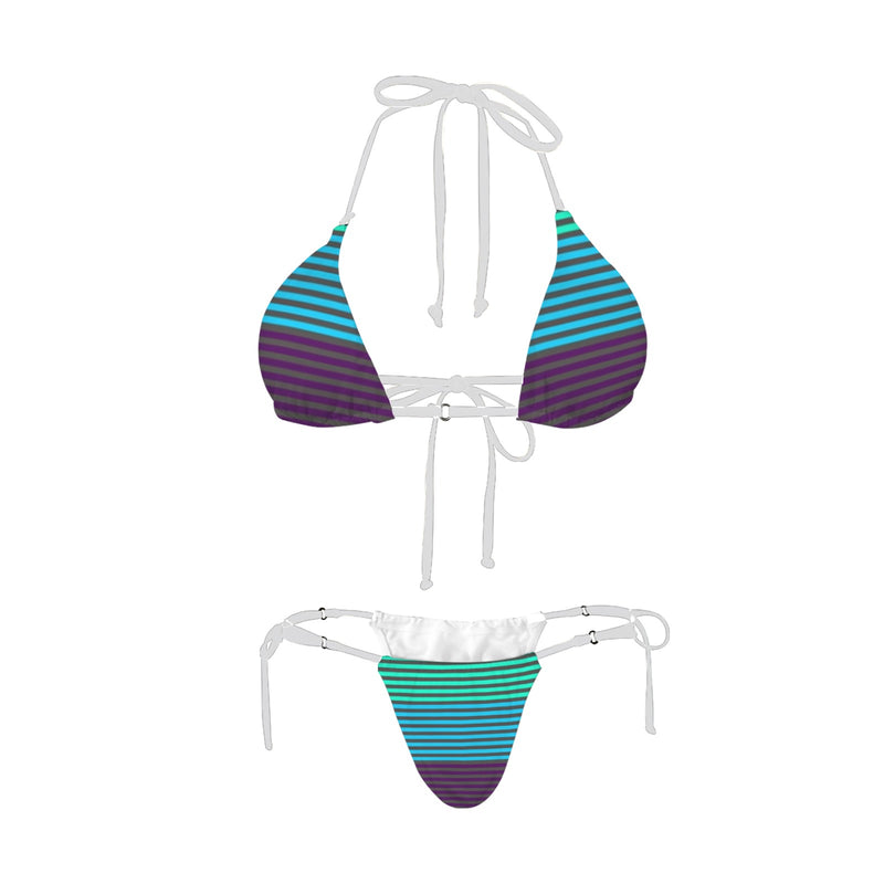 spectral print 2 Women's Halter String Bikini Set
