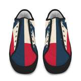 tex flag print 2 Seattle Low Top Men's Shoes (Model 1013-6)